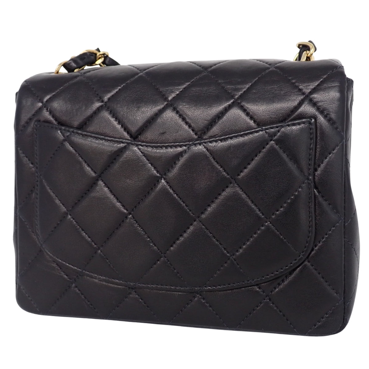 マトラッセ ココマーク チェーンショルダーバッグ ラムスキン ブラック A01115