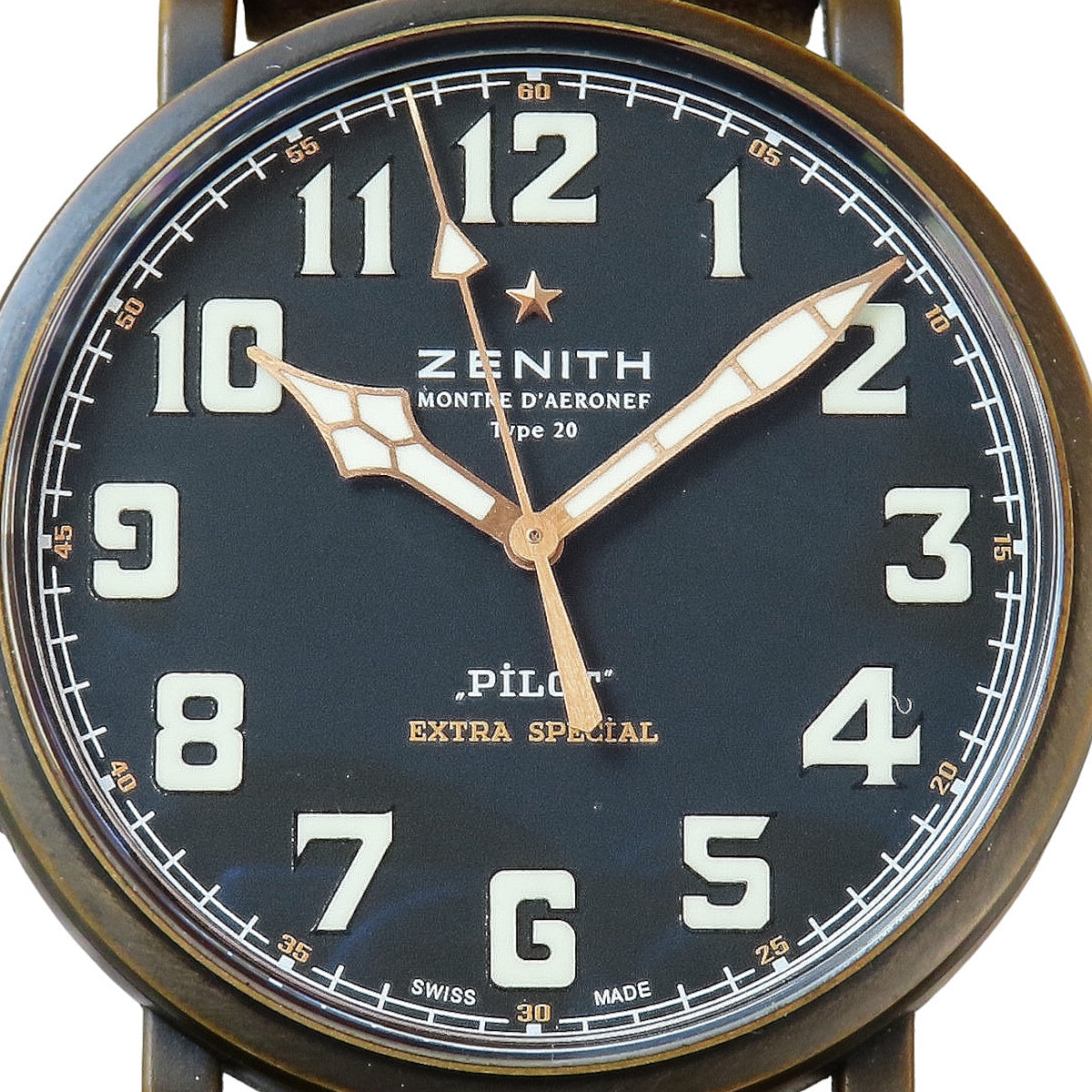 Pilot Type 20 Extra Special Bronze 29.2430.679/21.C753 Bronze/Leather Black Automatic Men's