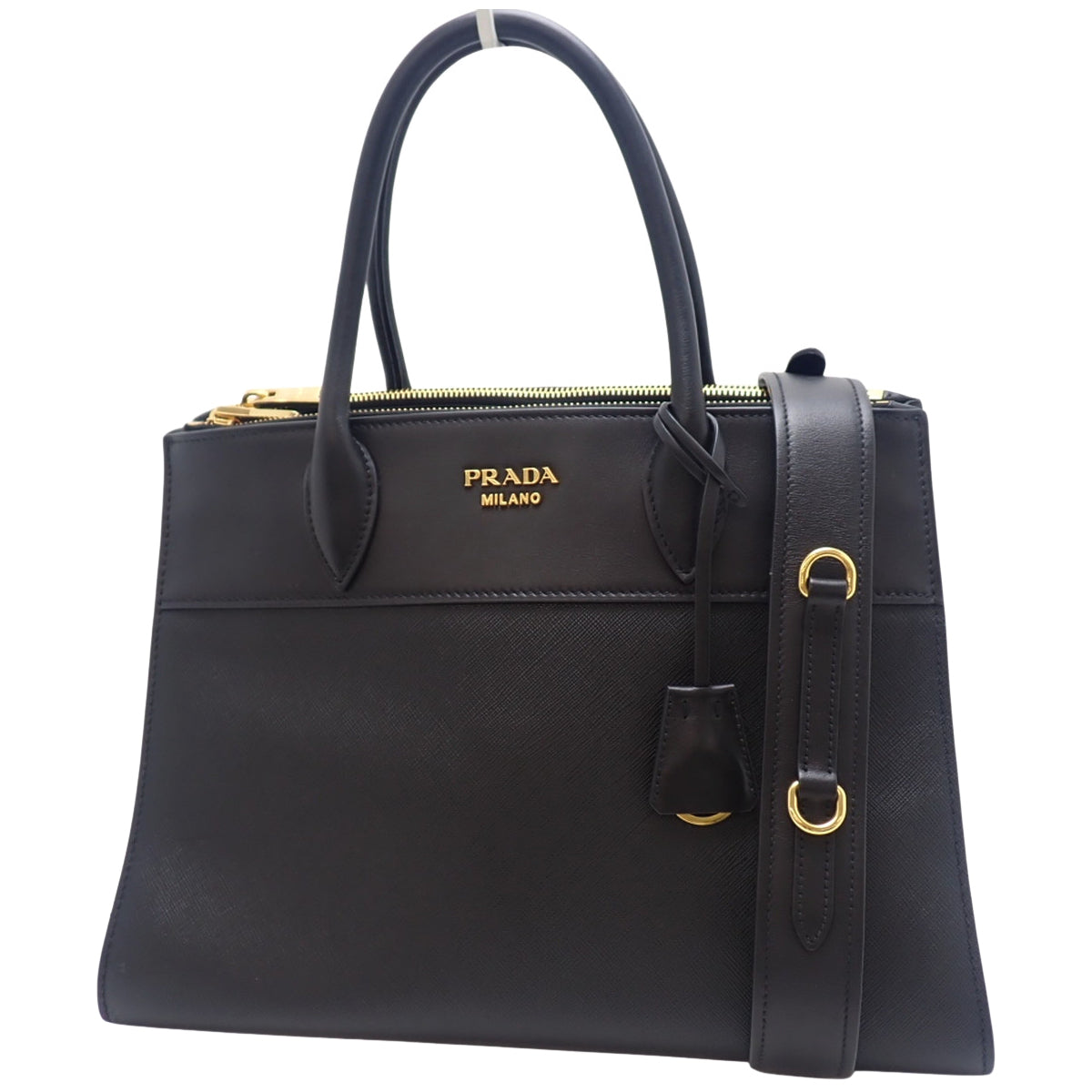 Paradigm Saffiano Leather Bag NERO 1BA130