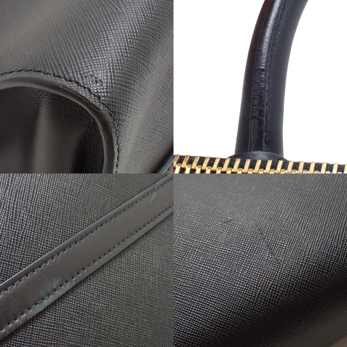 Paradigm Saffiano Leather Bag NERO 1BA130