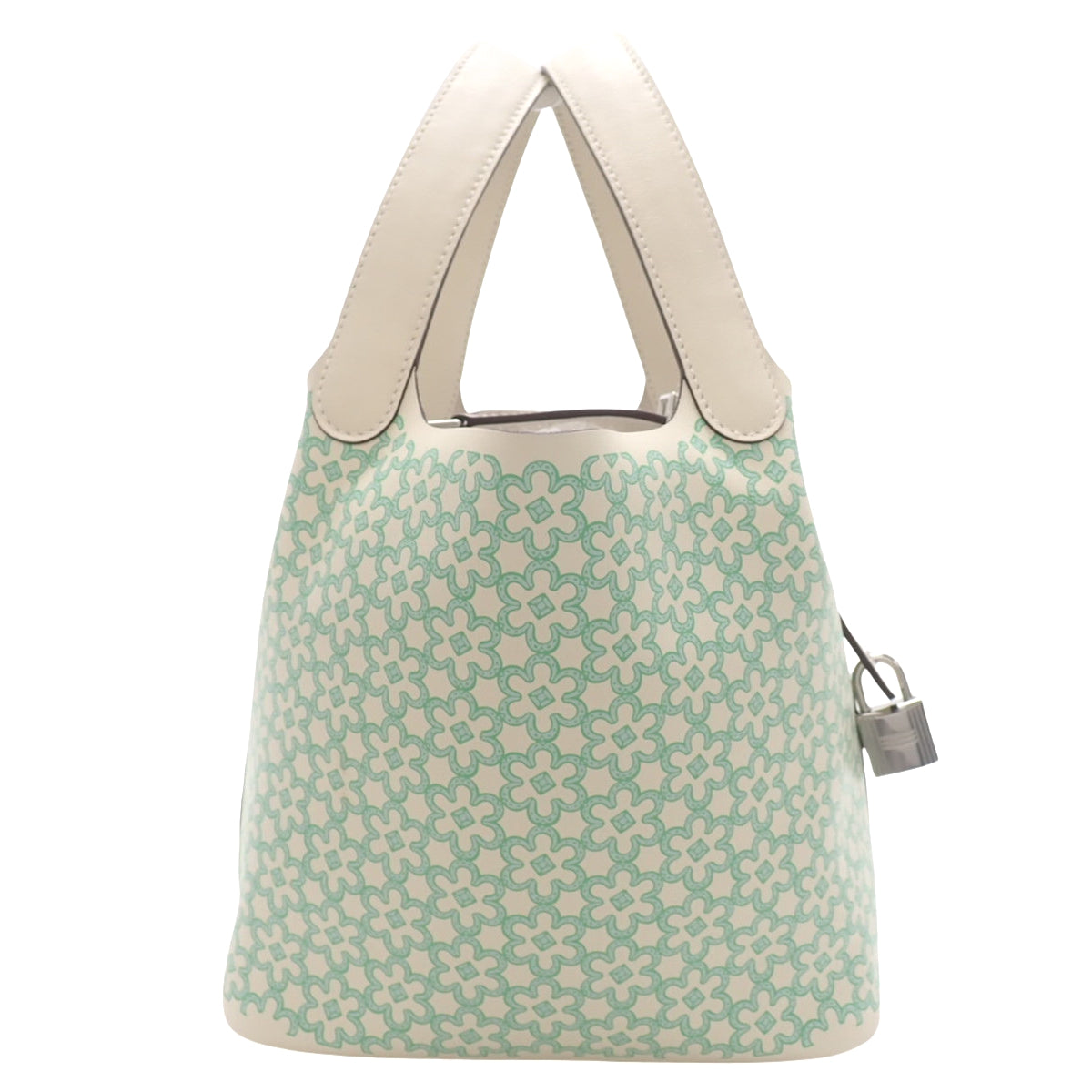 Picotin Lock PM Lucky Daisy Swift Nata Vert Silver Hardware U Stamp