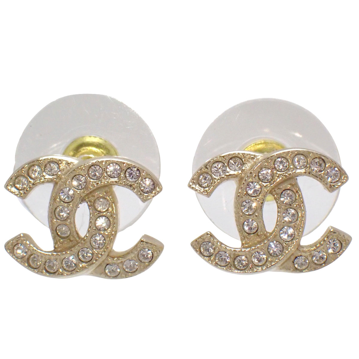 ココマーク ラインストーン ピアス メタル(GP)