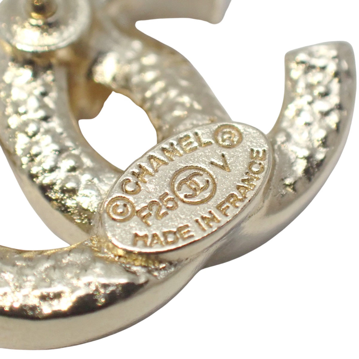 Coco Mark 镶钻耳环 金属 (GP)