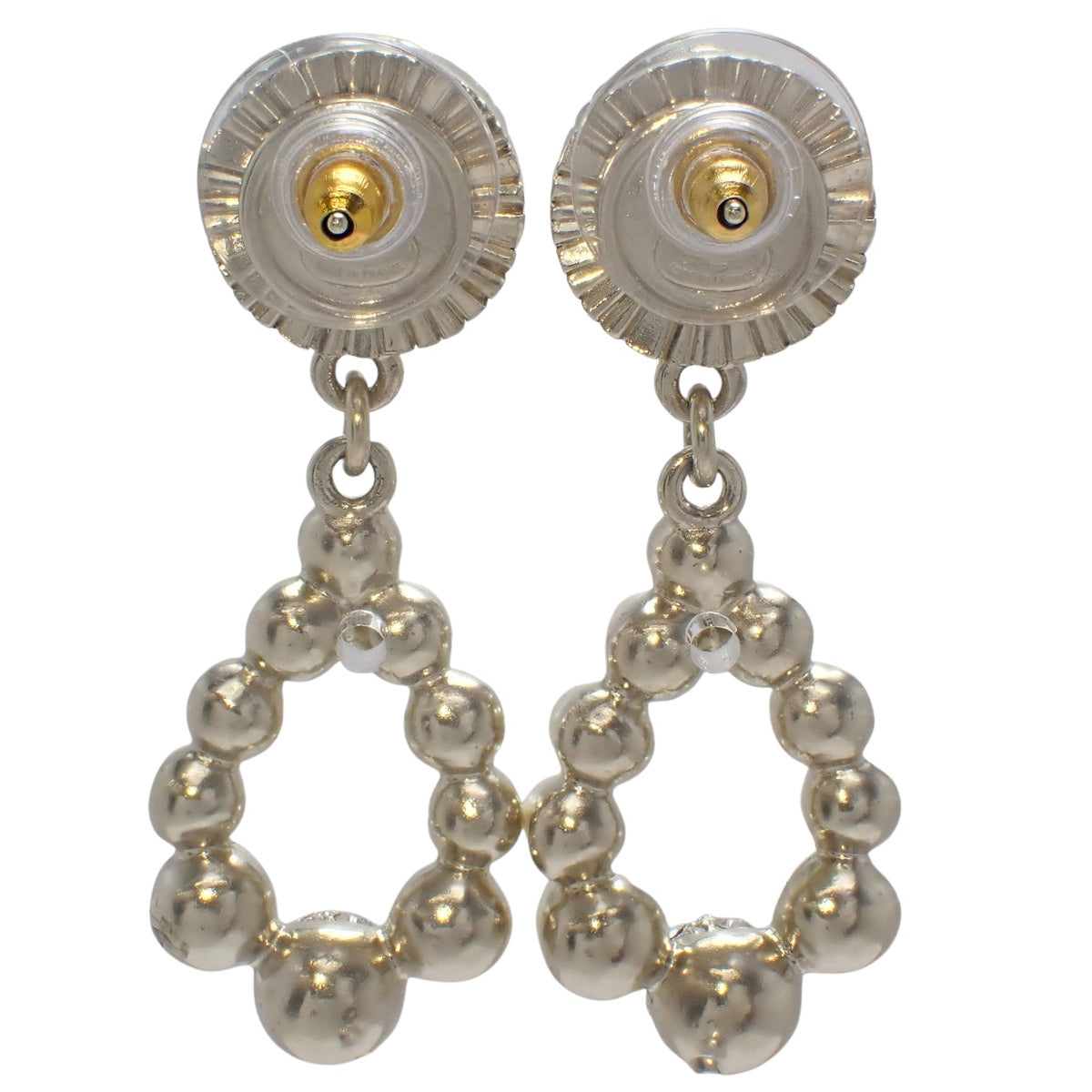 ココマーク ティアドロップ ピアス メタル(GP) フェイクパール