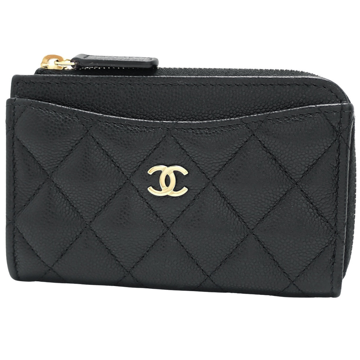 マトラッセ ココマーク フラグメントケース キャビアスキン ブラック AP3179