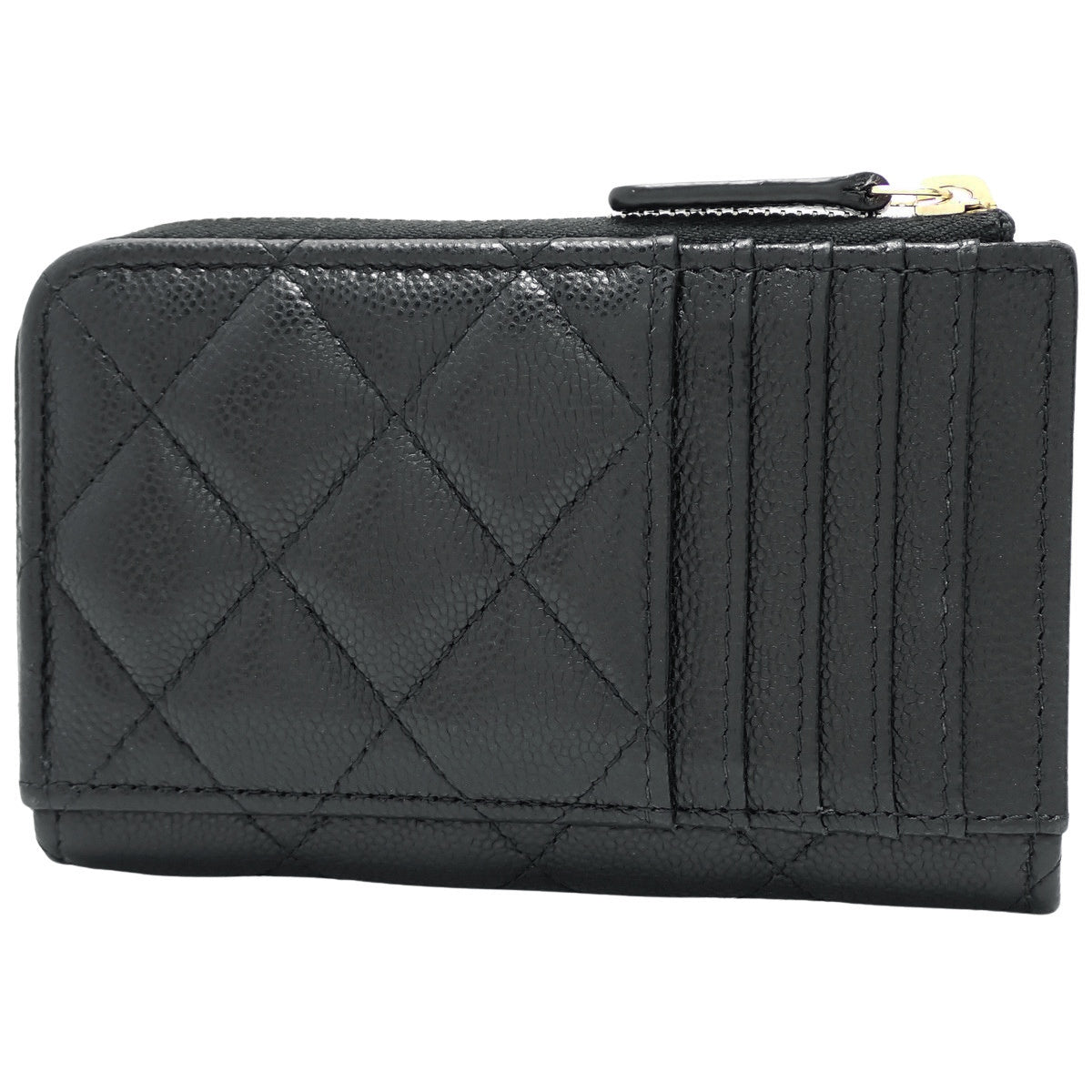 マトラッセ ココマーク フラグメントケース キャビアスキン ブラック AP3179