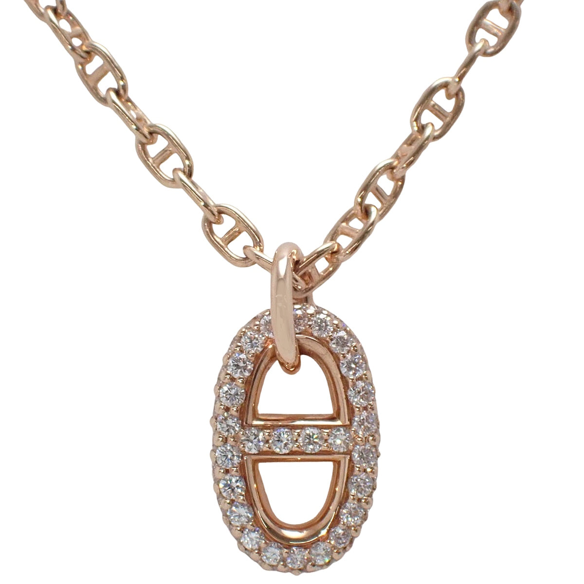 Farandole PM Diamond K18PG Chaine d'Ancre