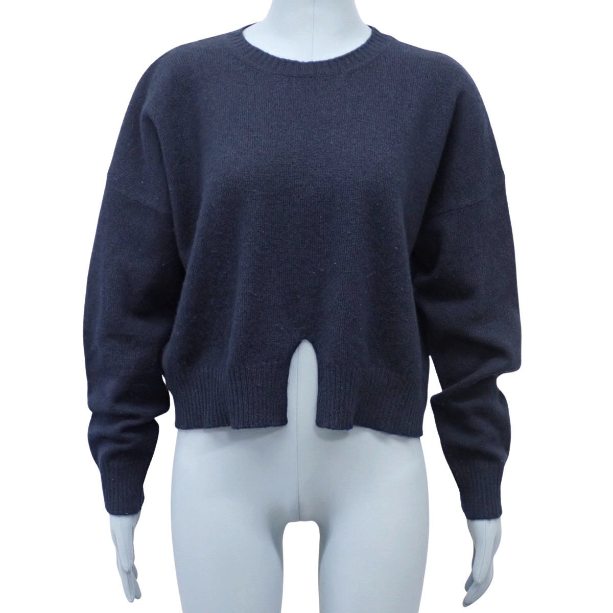 开衩logo针织衫 36