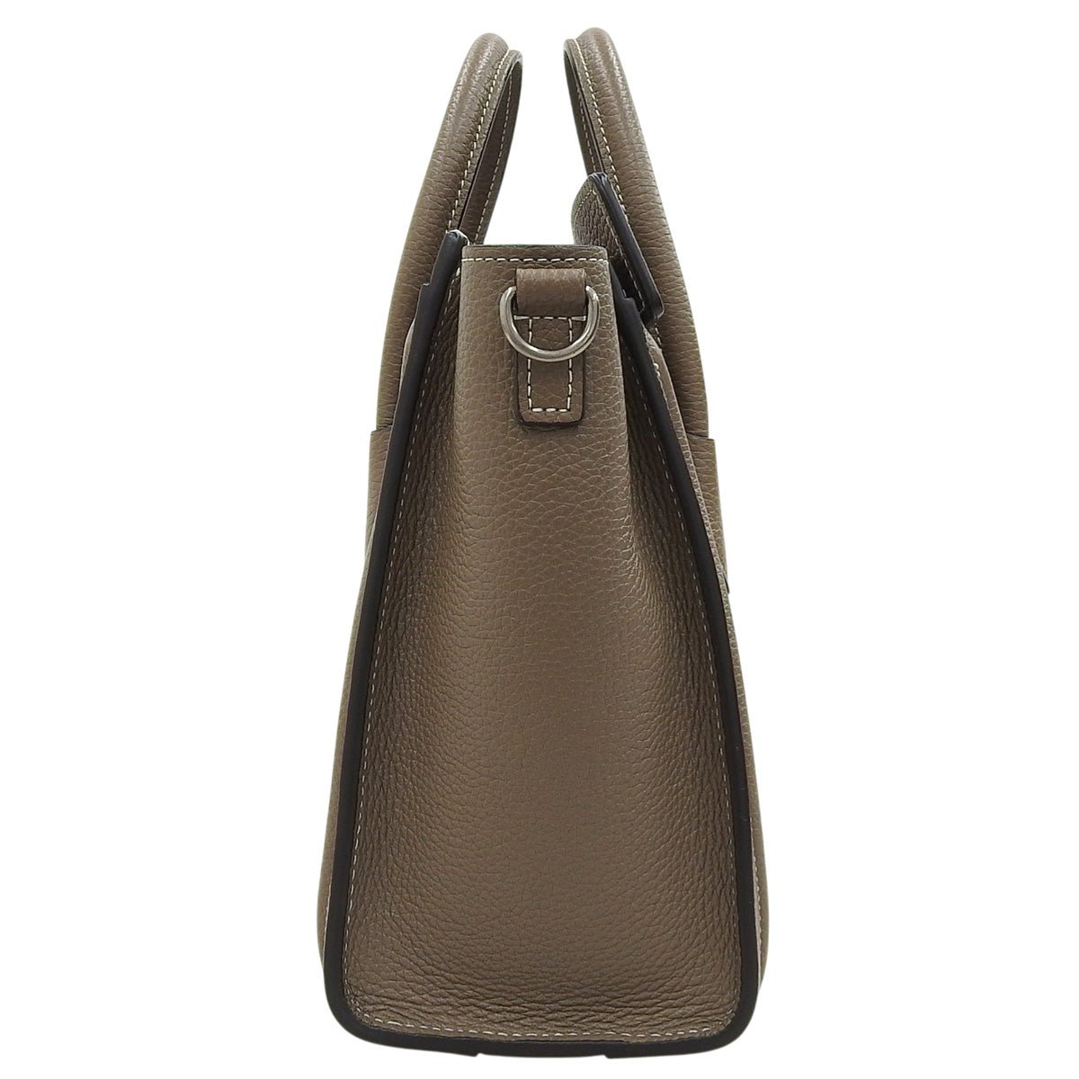 Luggage Nano Shopper in Drummed Calfskin, Slim Fit, 189243DRU.09SO