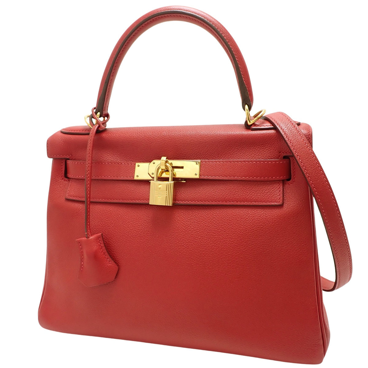 Kelly 28 (inner stitching) Evercolor Rouge Kazak, gold hardware, C stamp