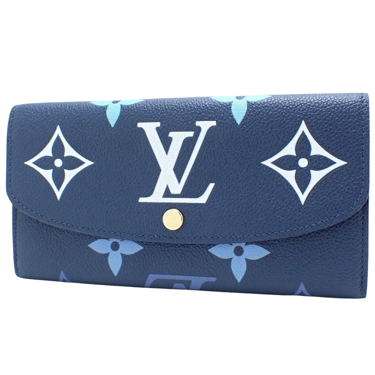 Monogram Empreinte Portefeuille Emilie Blue and White
