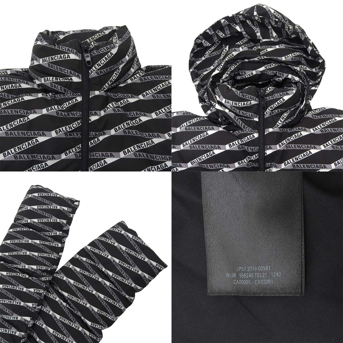 C-shaped all-over print down jacket 2019 44