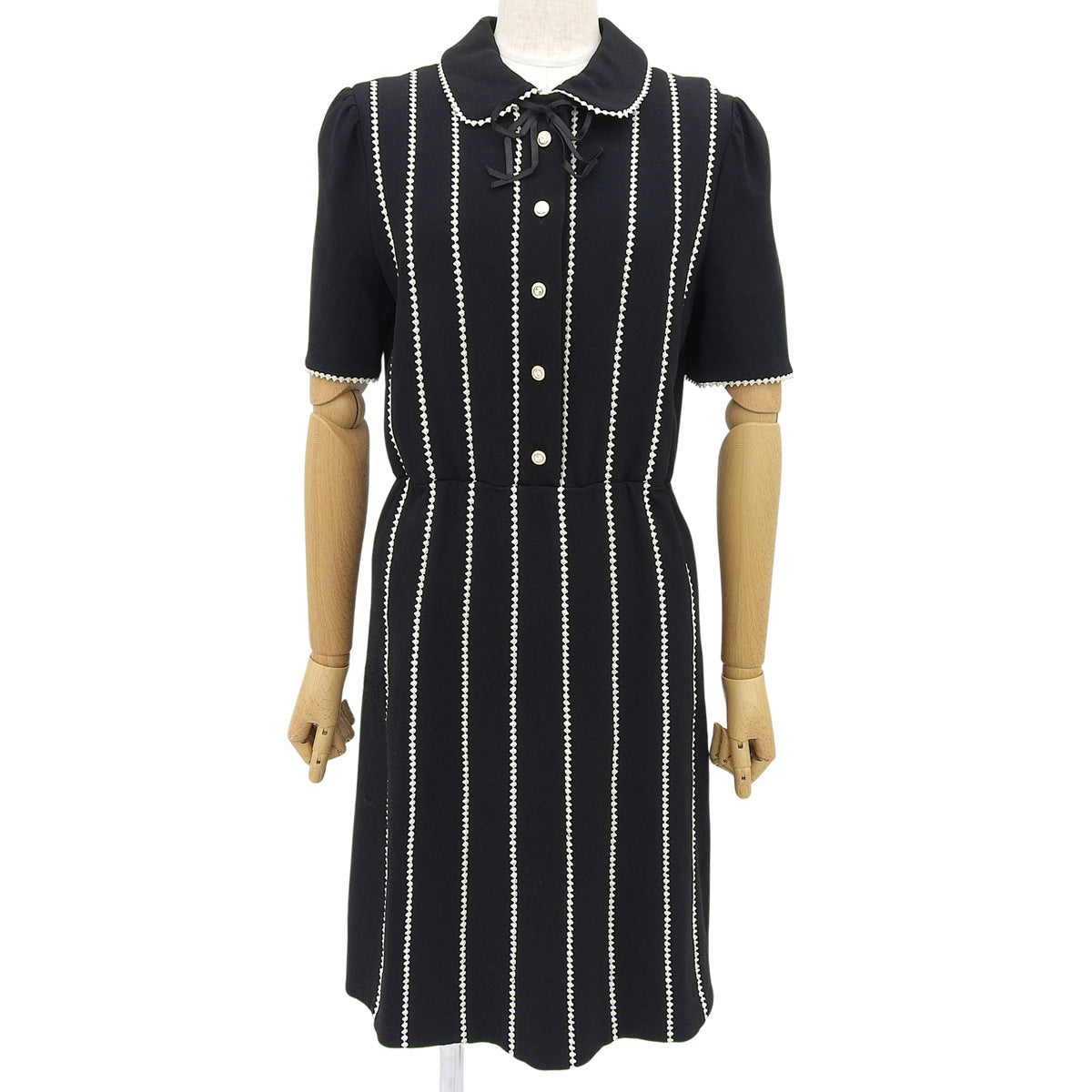 短袖翻领连衣裙,S码