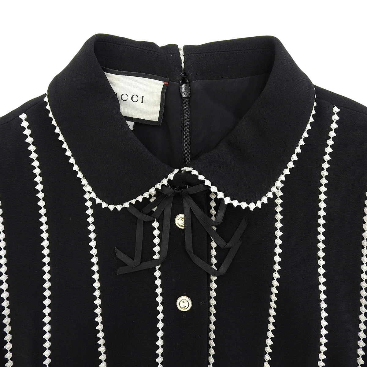 半袖襟付きワンピース S