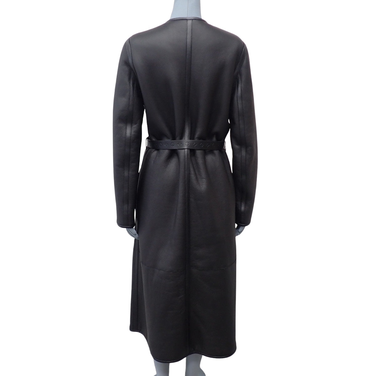 Reversible Mouton Long Coat, Size 34