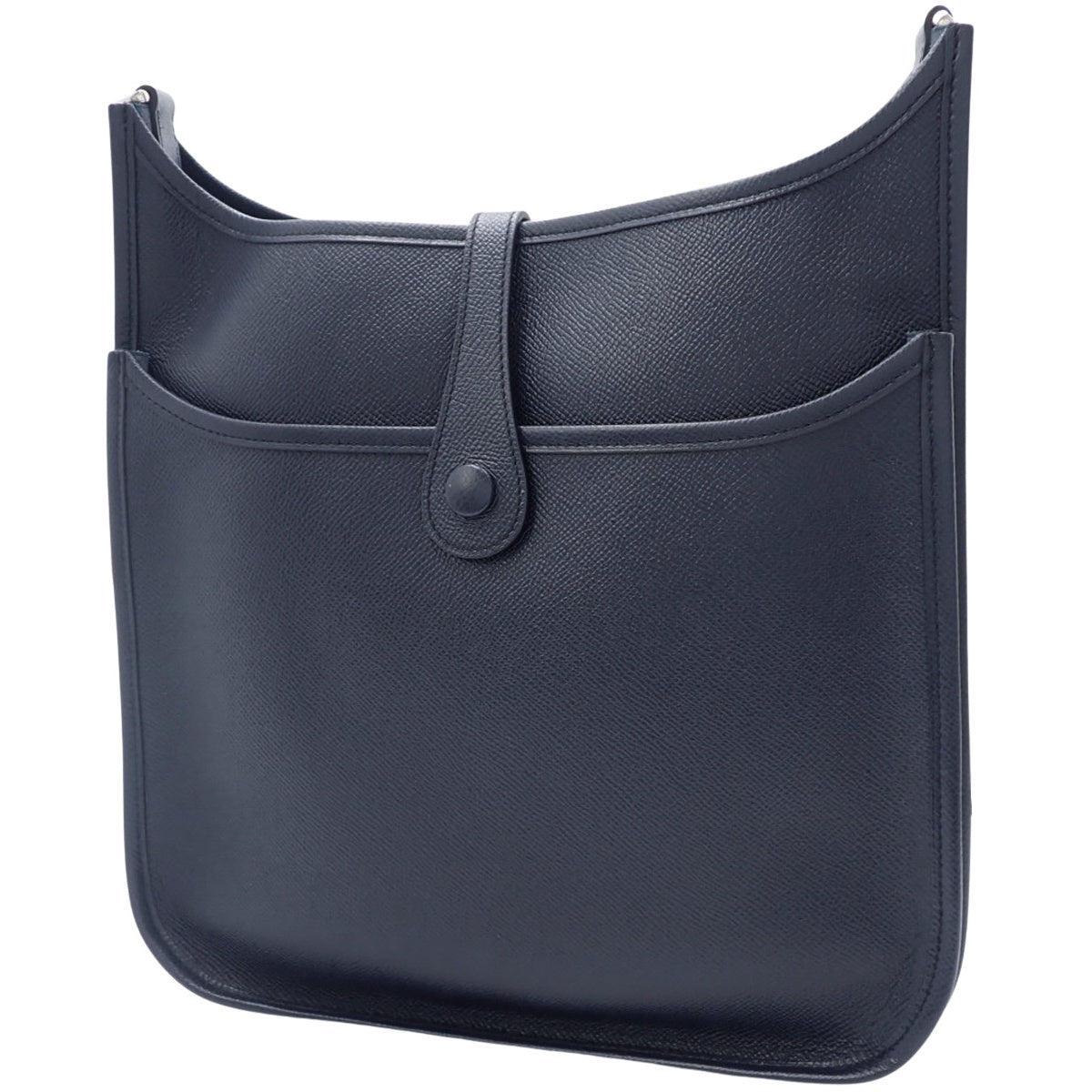 Evelyn Amazon PM, Epsom Leather, Navy Blue, Indigo, Silver Hardware, X Stamp