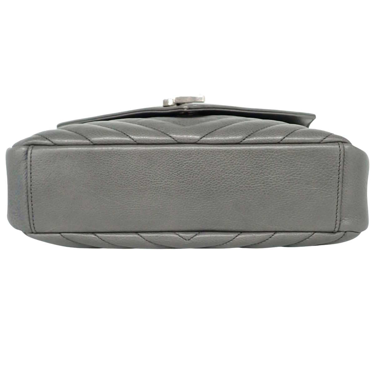 カレッジ ミディアム レザー グレー 392737