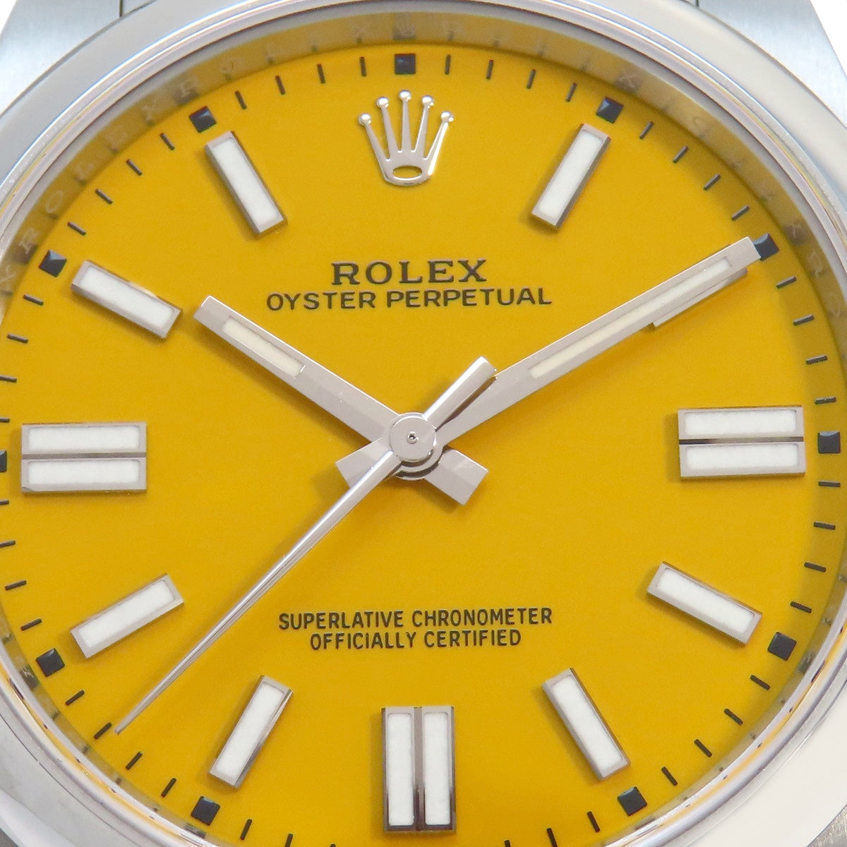 オイスターパーペチュアル41 124300 SS ランダム番 イエロー 自動巻き メンズ