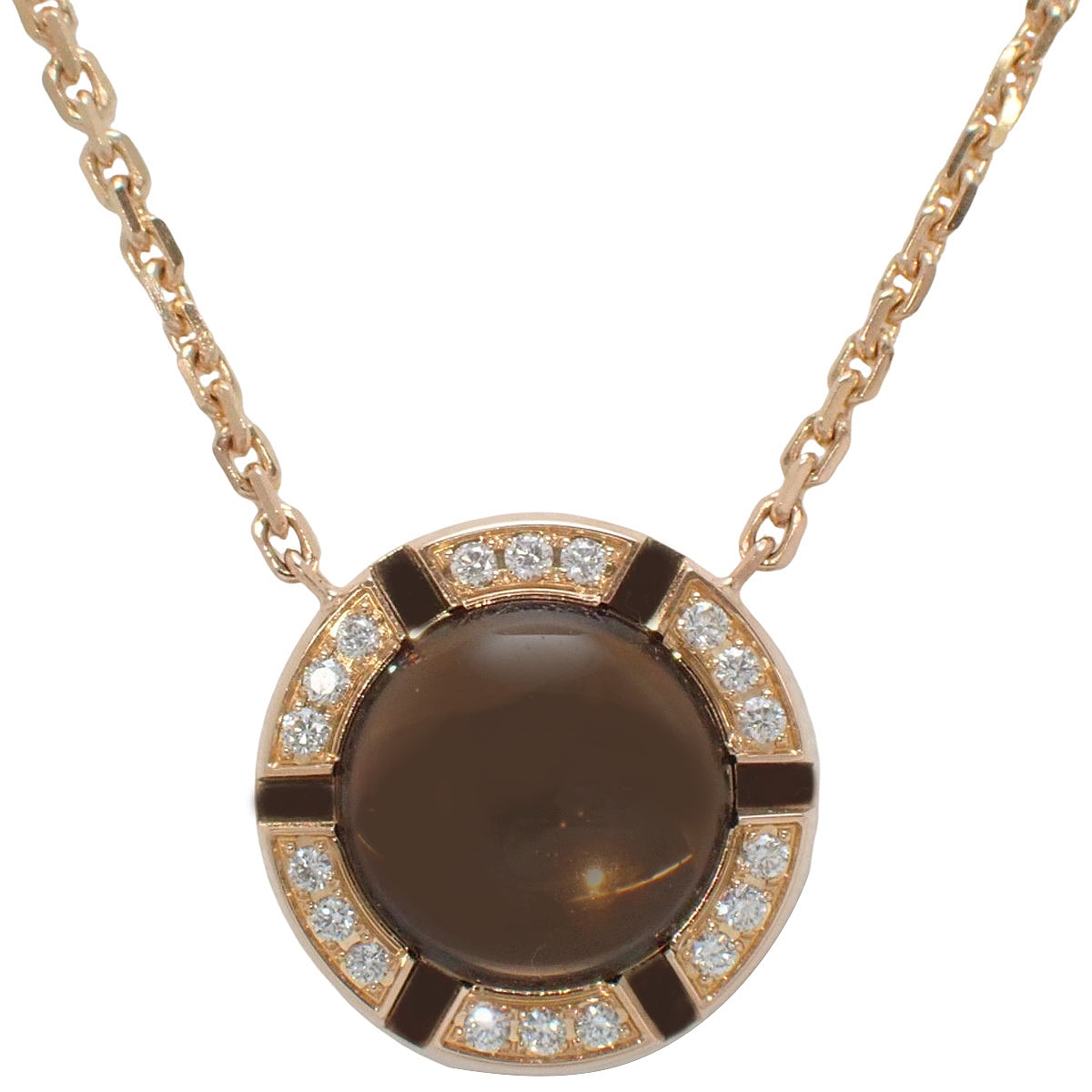 クラス・ワン クルーズ ネックレス シトリン/ダイヤモンド K18PG 6.9g