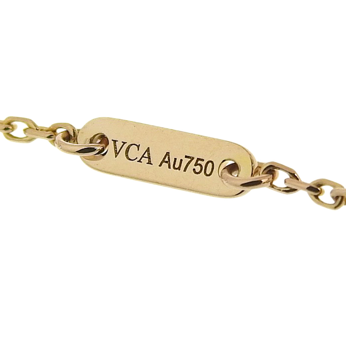 Sweet Alhambra Bracelet Carnelian K18PG 1.9g