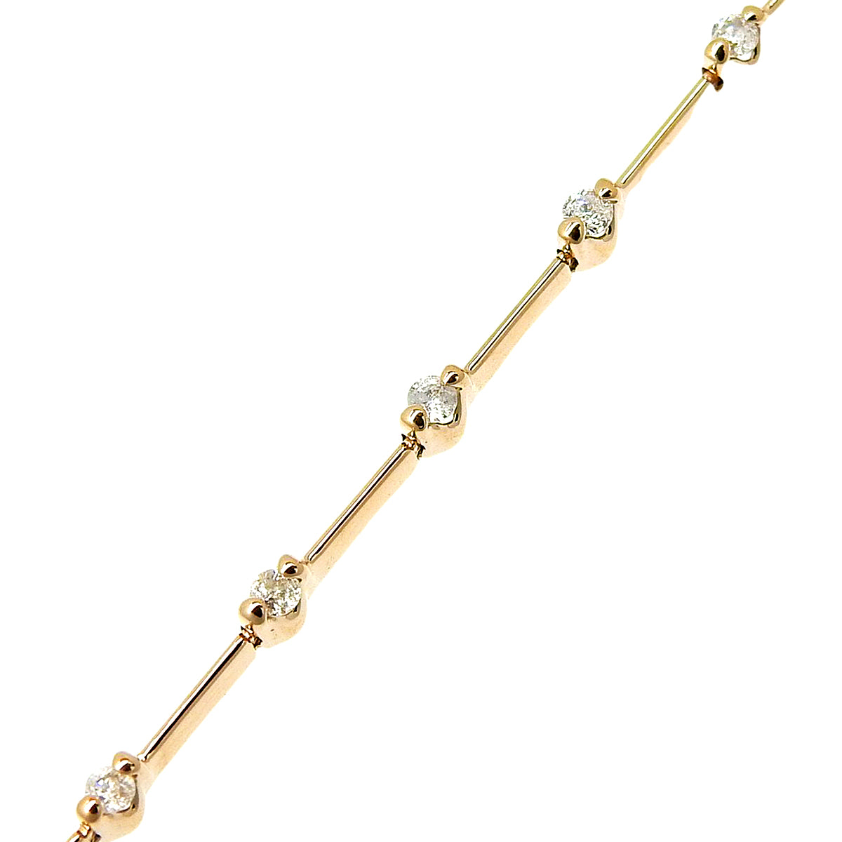 ダイヤモンド ブレスレット D0.50 ピンクゴールド K18PG 4.5g