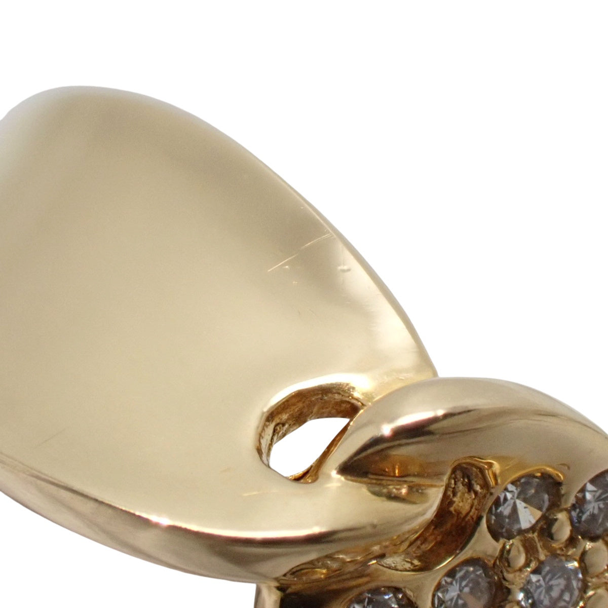 パヴェダイヤ リング ダイヤモンド D0.16 イエローゴールド K18YG 6.9g