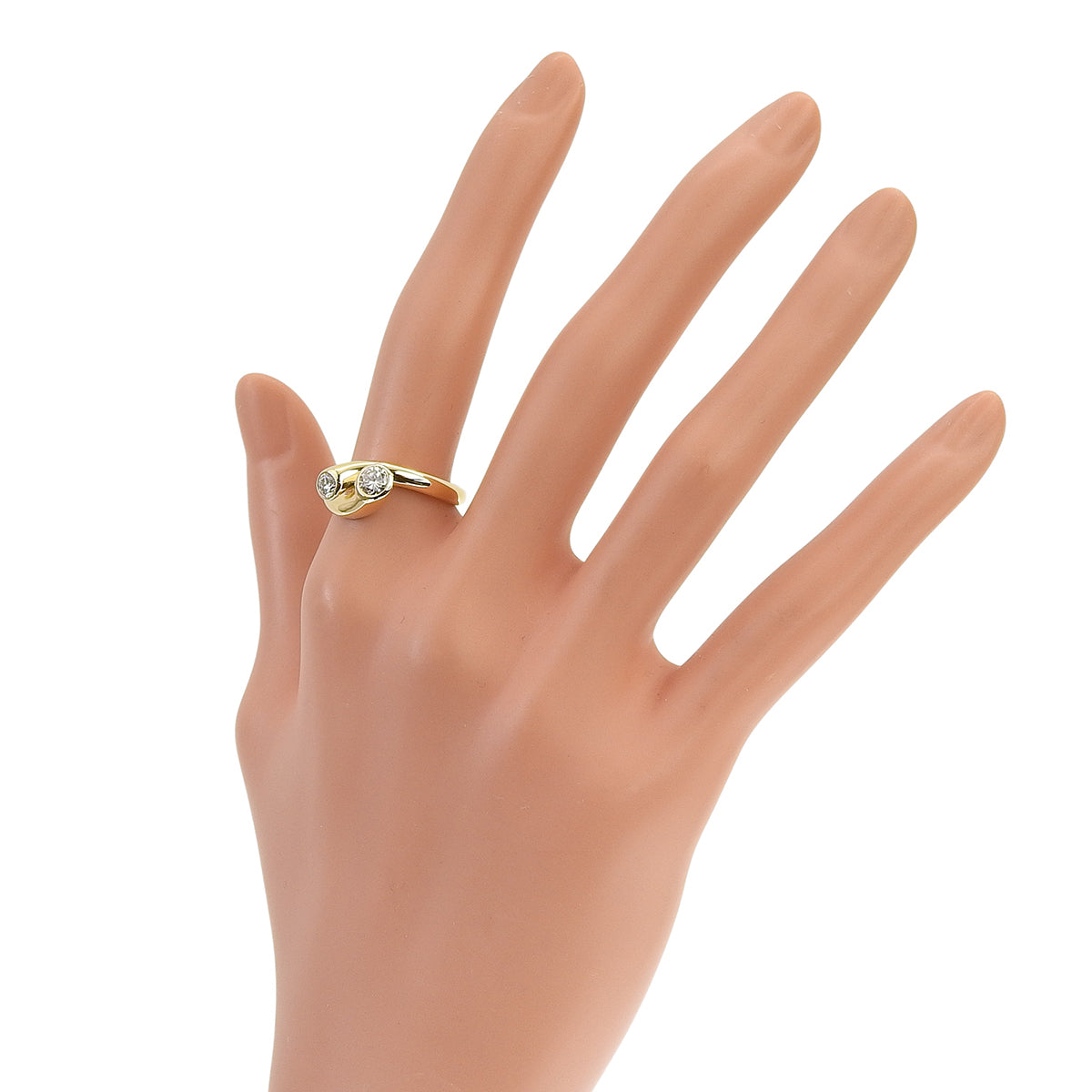 ダイヤモンド リング D0.50 K18YG 5.6g