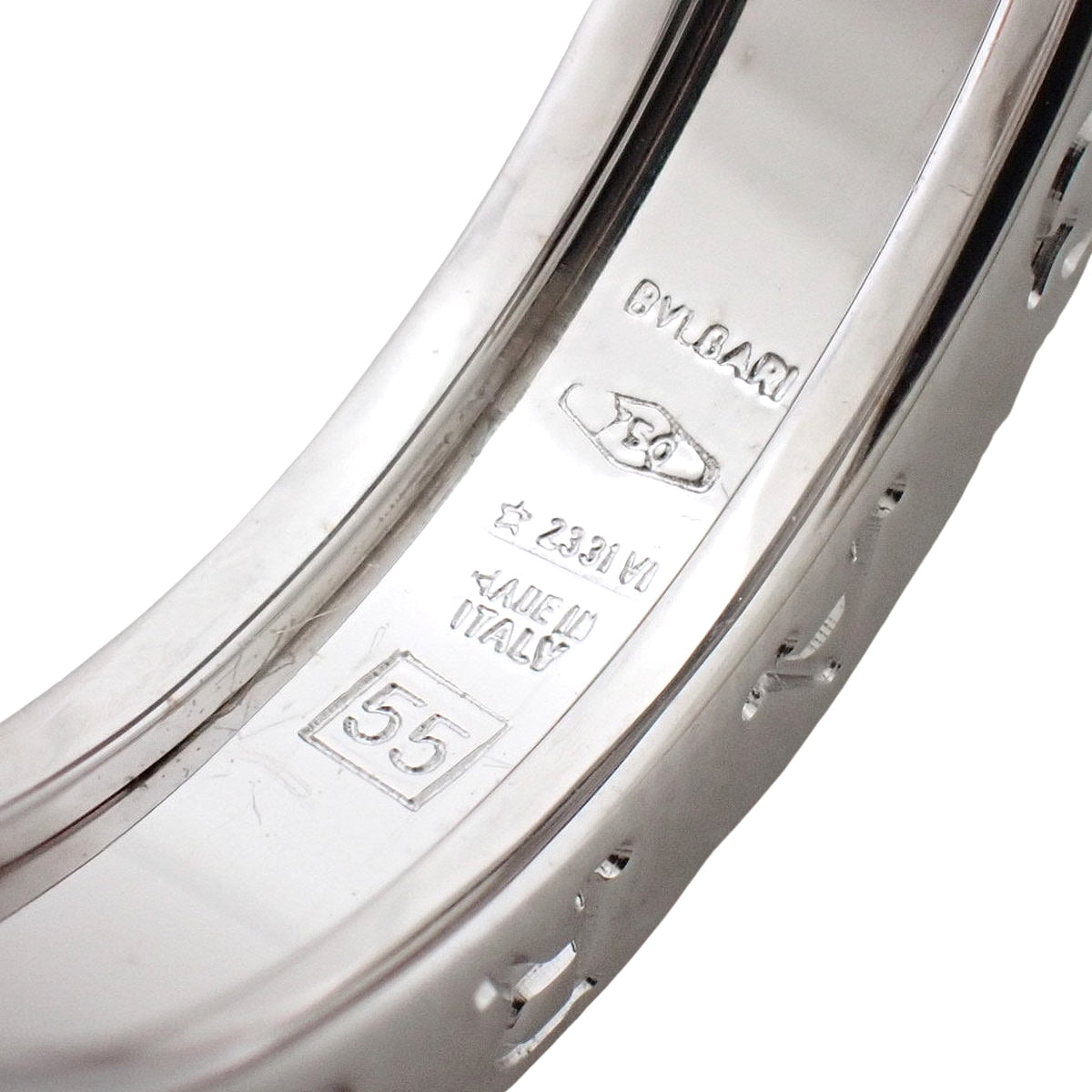 ビー・ゼロワン リング XS ホワイトゴールド K18WG 55 6.7g