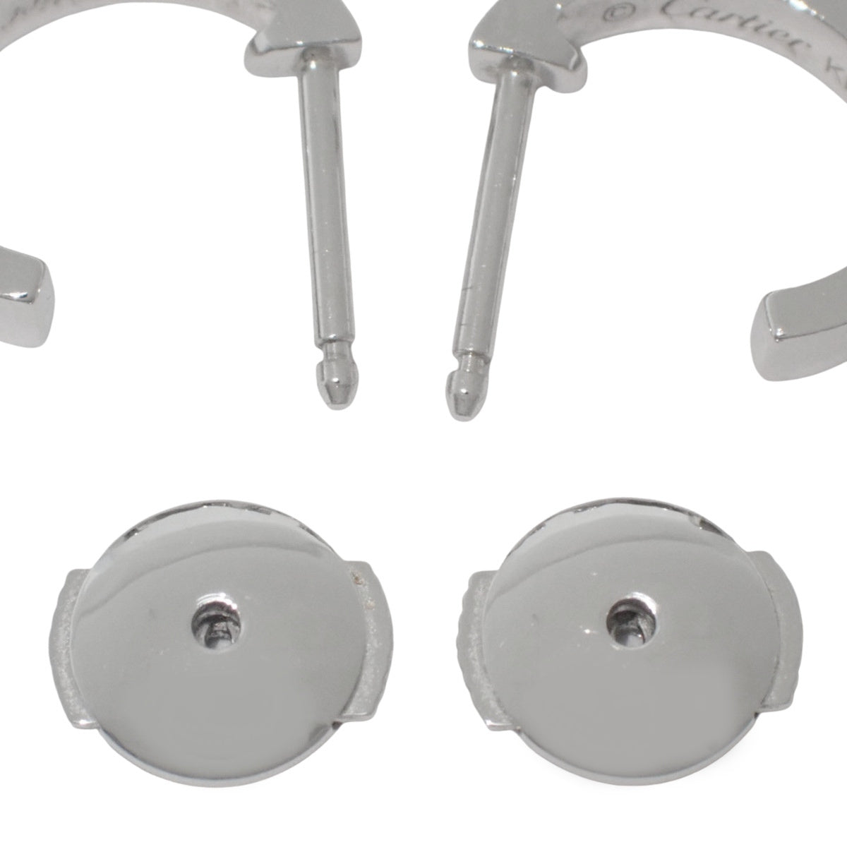 LOVE earrings in white gold (18KWG) 3.7g