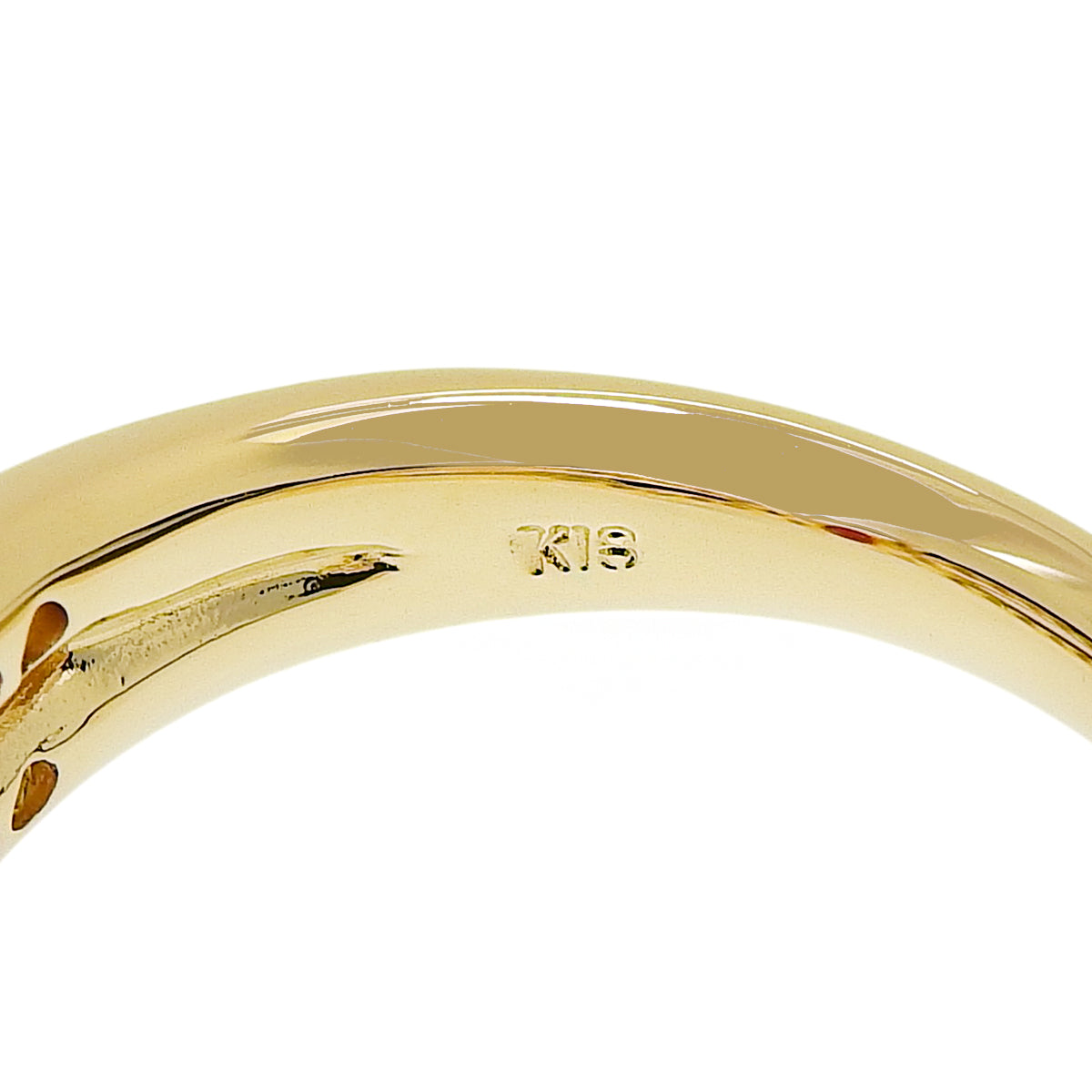 ルビー ダイヤモンド リング R0.42/D0.34 イエローゴールド K18YG 5.5g