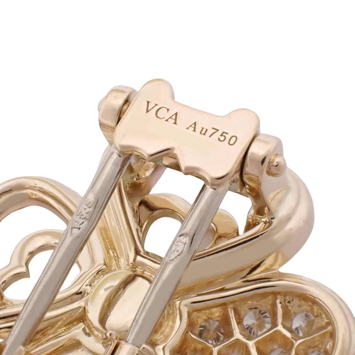 コスモス クリップ ペンダント ミディアム ダイヤモンド/マザーオブパール ピンクゴールド K18PG 10.9g