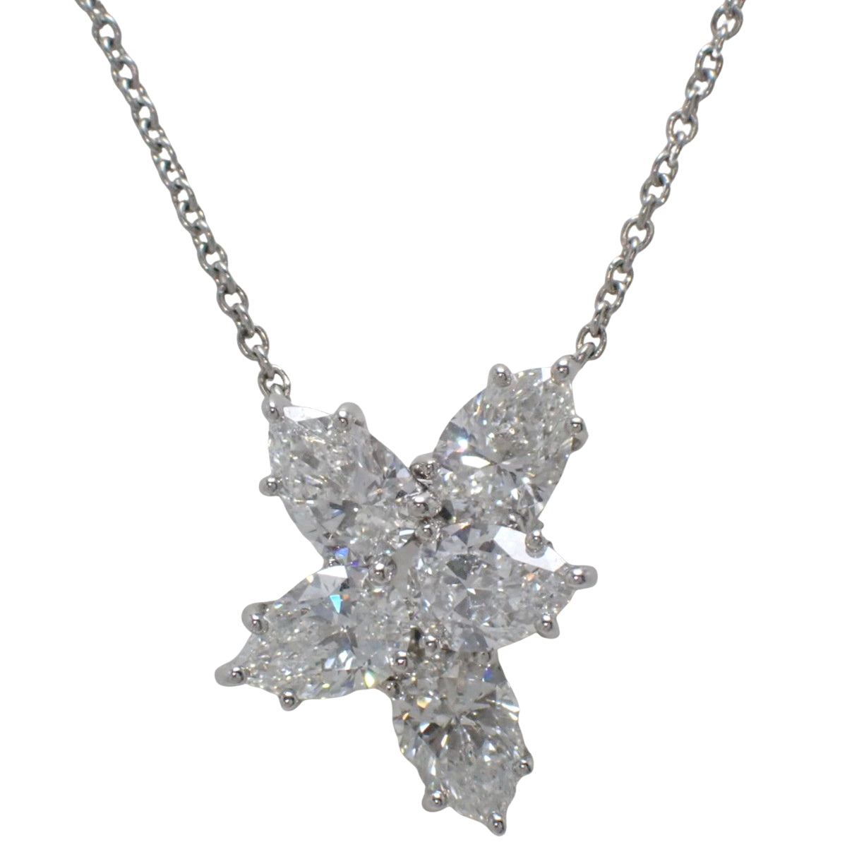 ウィンストン・クラスター・ペンダント ミディアム ダイヤモンド プラチナ Pt950