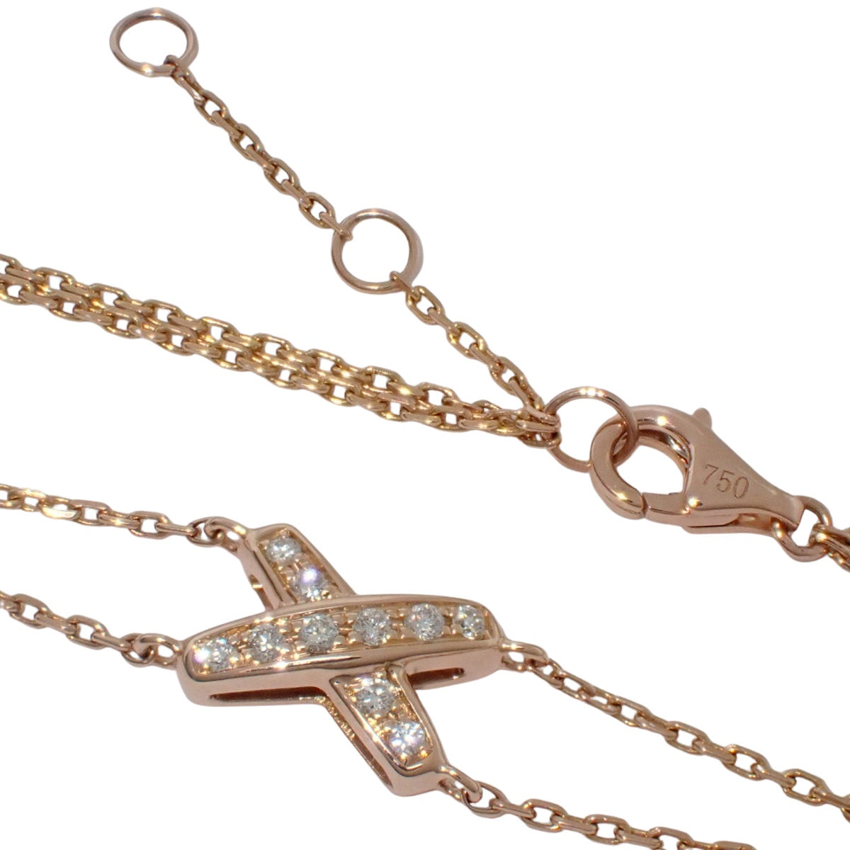 ジュ ドゥ リアン ブレスレット ダイヤモンド ピンクゴールド K18PG 2.8g