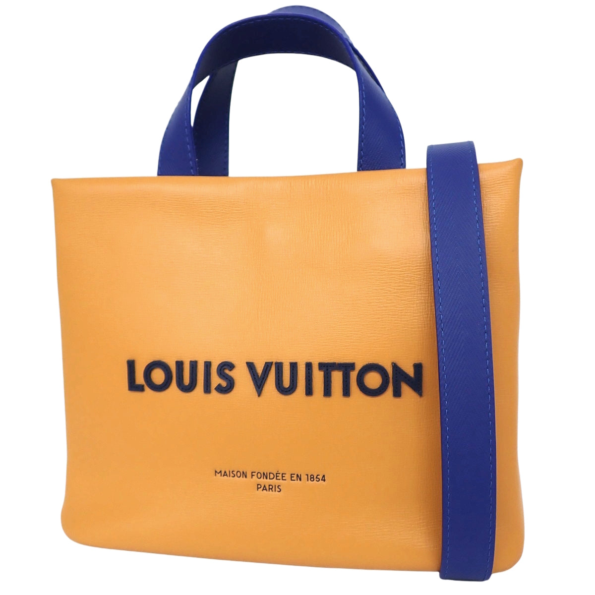 Shopper Tote Mini Calfskin Saffron M15237