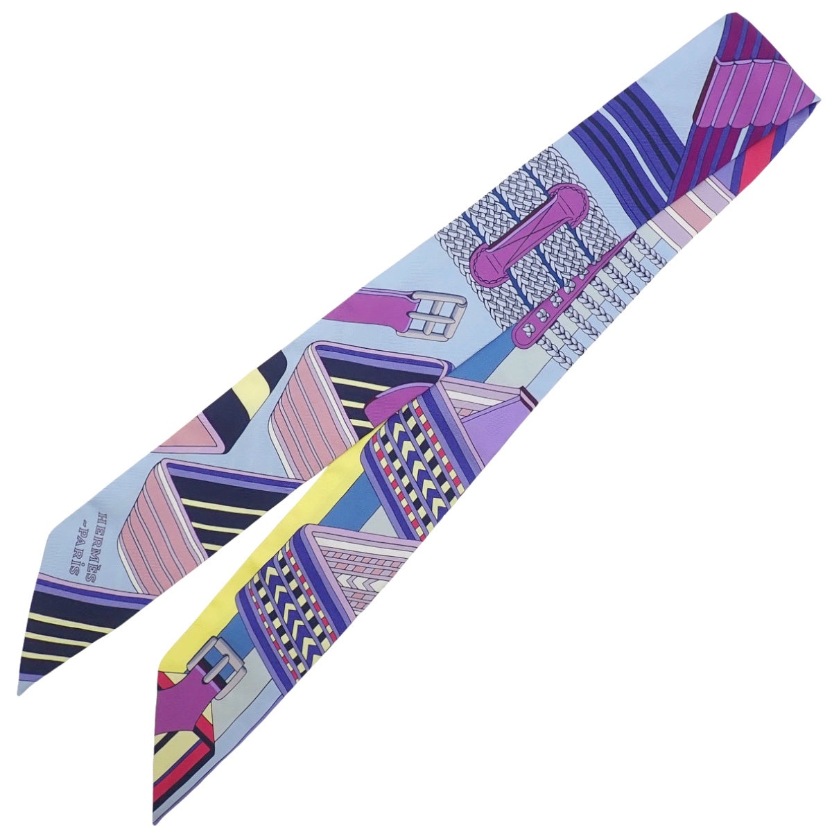 SANGLES EN ZIGZAG ジグザグのサングル ツイリー シルク