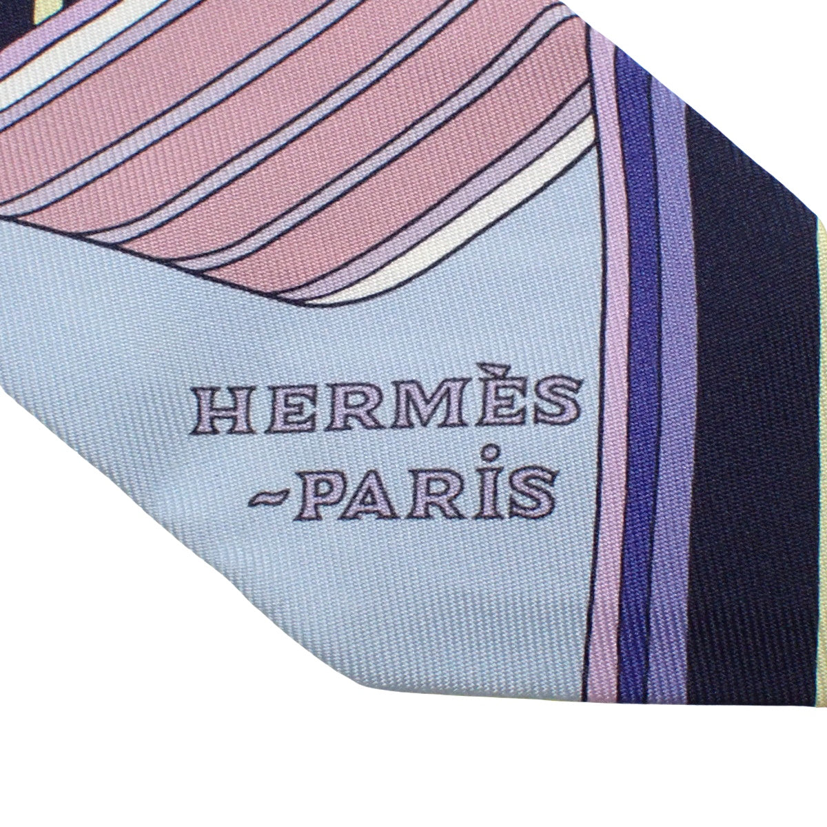 SANGLES EN ZIGZAG ジグザグのサングル ツイリー シルク