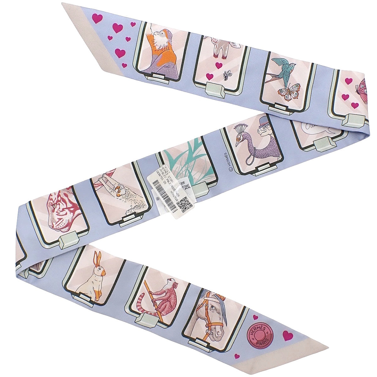 HERMES STORY エルメス・ストーリー ツイリー シルク ブルーペール