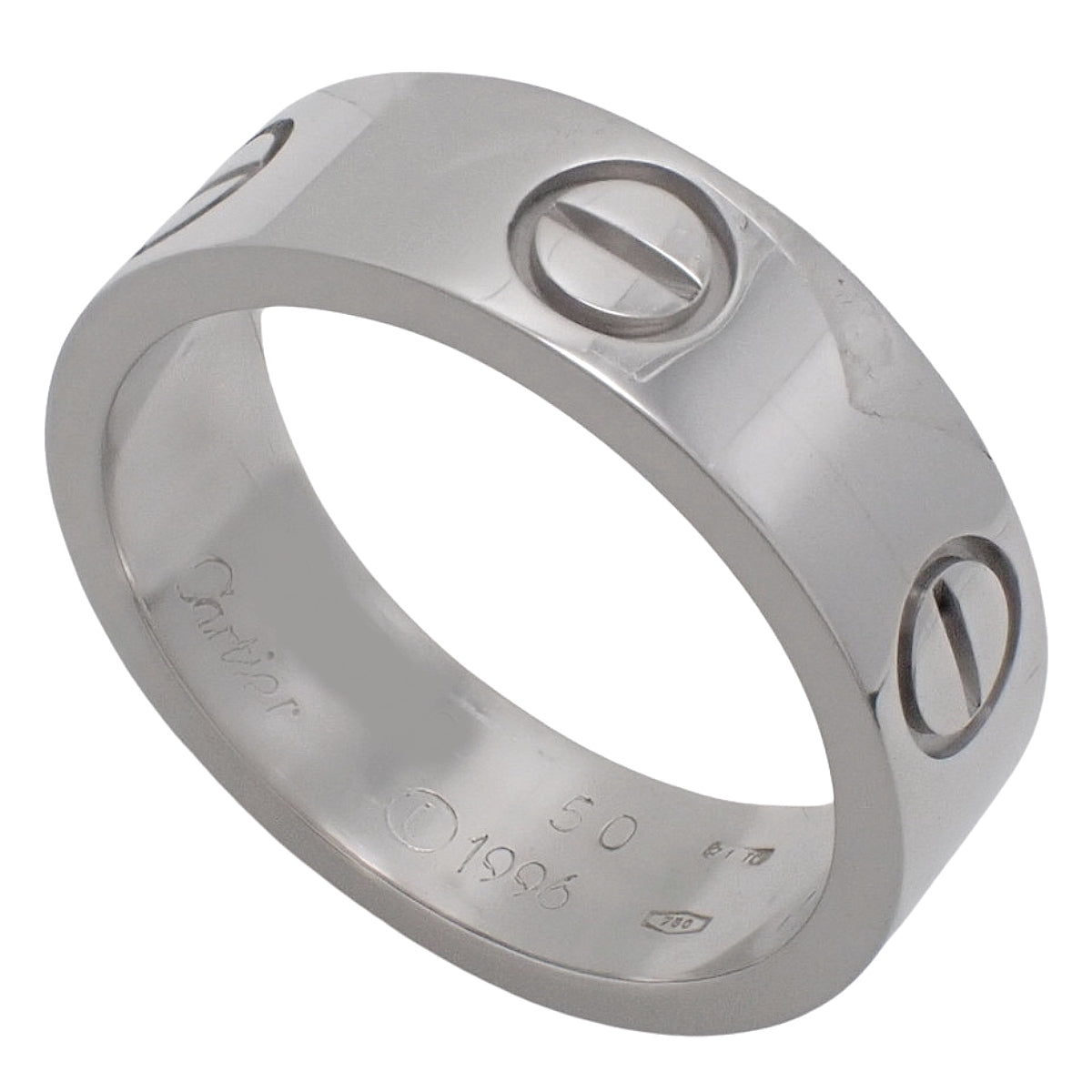 LOVE 戒指 经典款 白金 K18WG 50号 7.0克