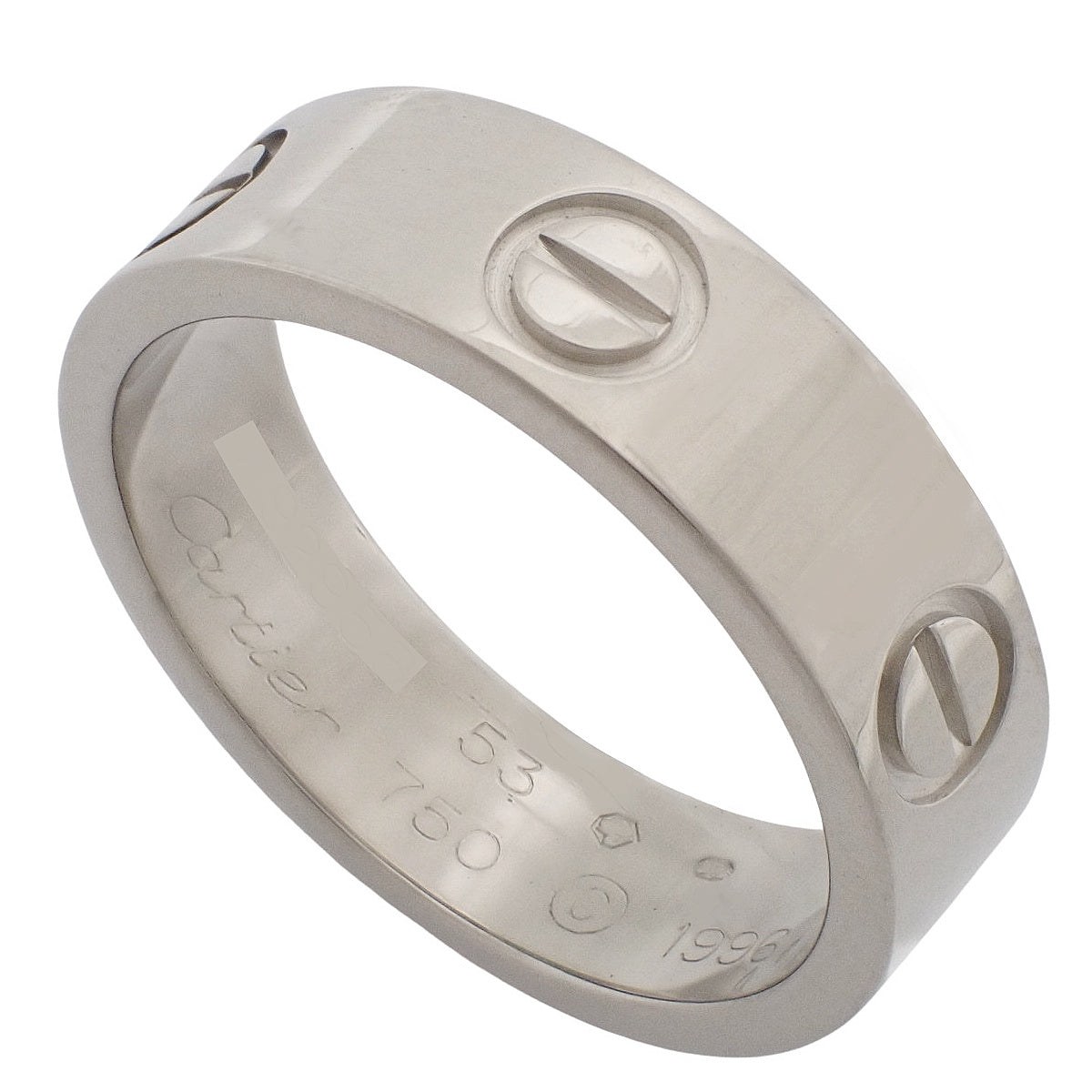 LOVE Ring White Gold K18WG 7.1g