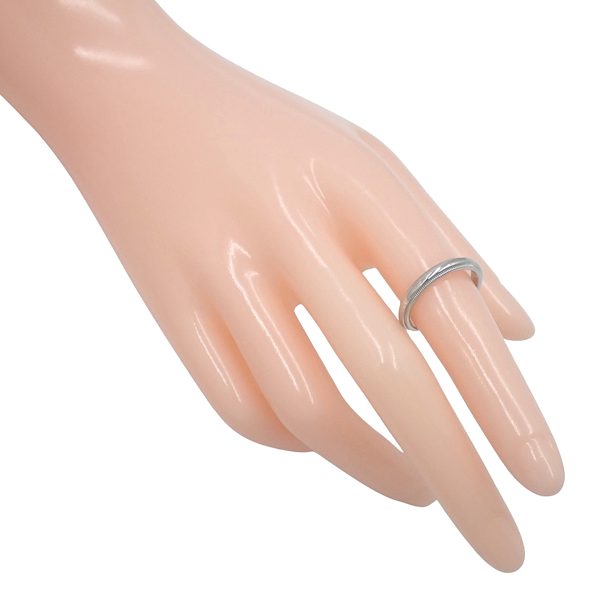 ミルグレイン バンド リング プラチナ Pt950 5.8g