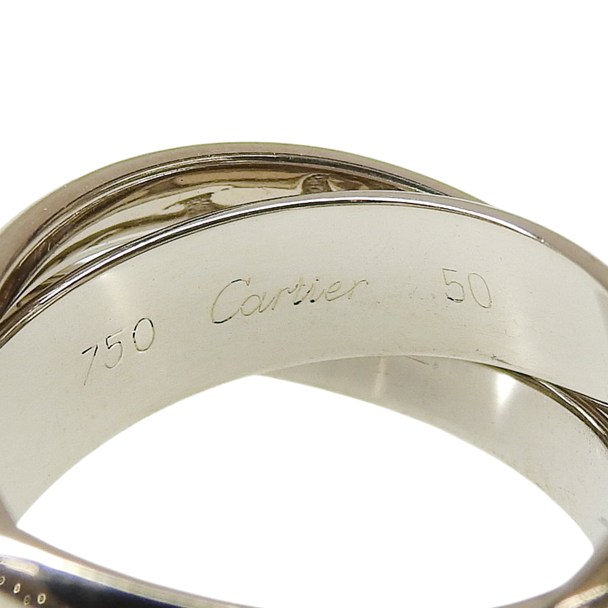 三位一体戒指 1998 圣诞限量版 K18WG 10.6克