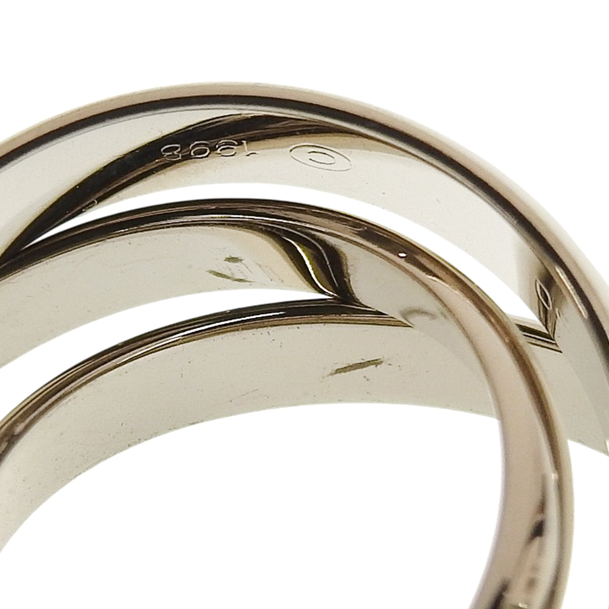 三位一体戒指 1998 圣诞限量版 K18WG 10.6克