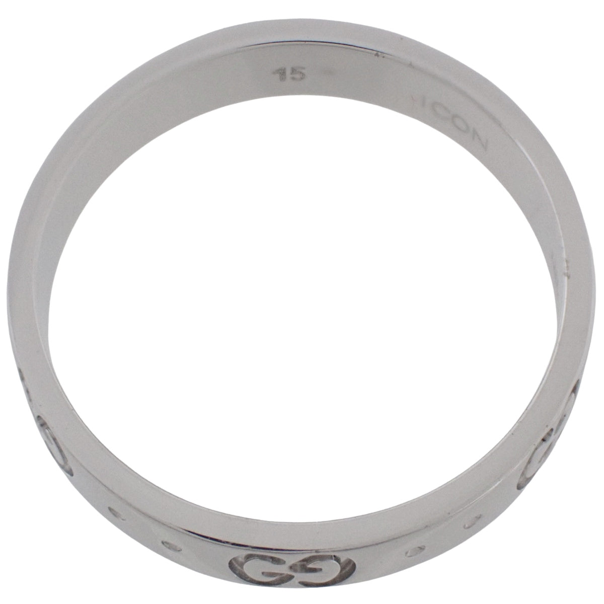 Icon Slim Ring White Gold K18WG 3.7g