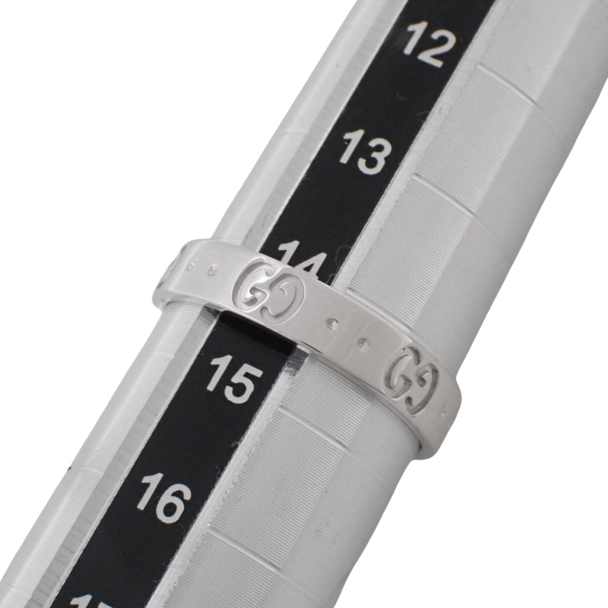 アイコン スリムリング ホワイトゴールド K18WG 3.7g