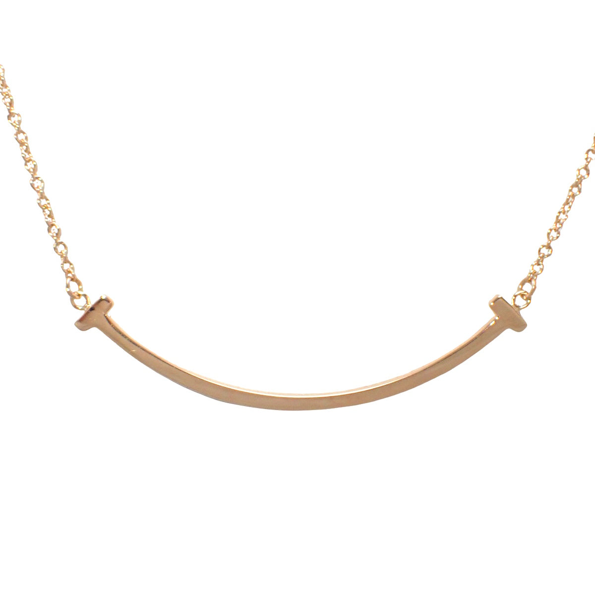 Tスマイル ペンダント スモール ピンクゴールド K18PG 2.9g