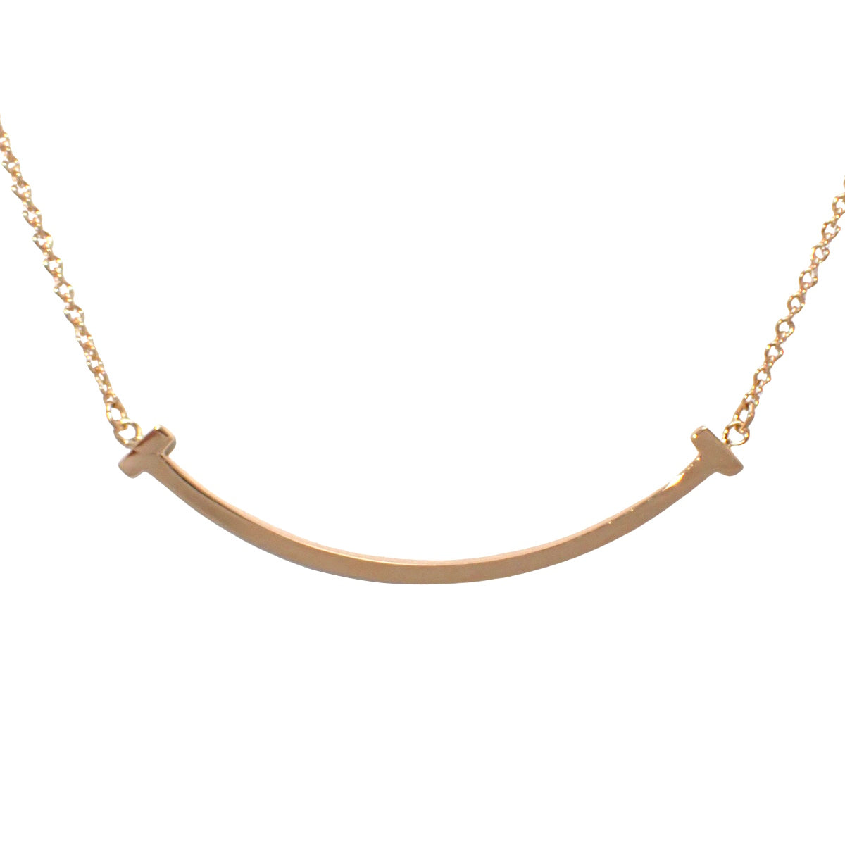 Tスマイル ペンダント スモール ピンクゴールド K18PG 2.9g