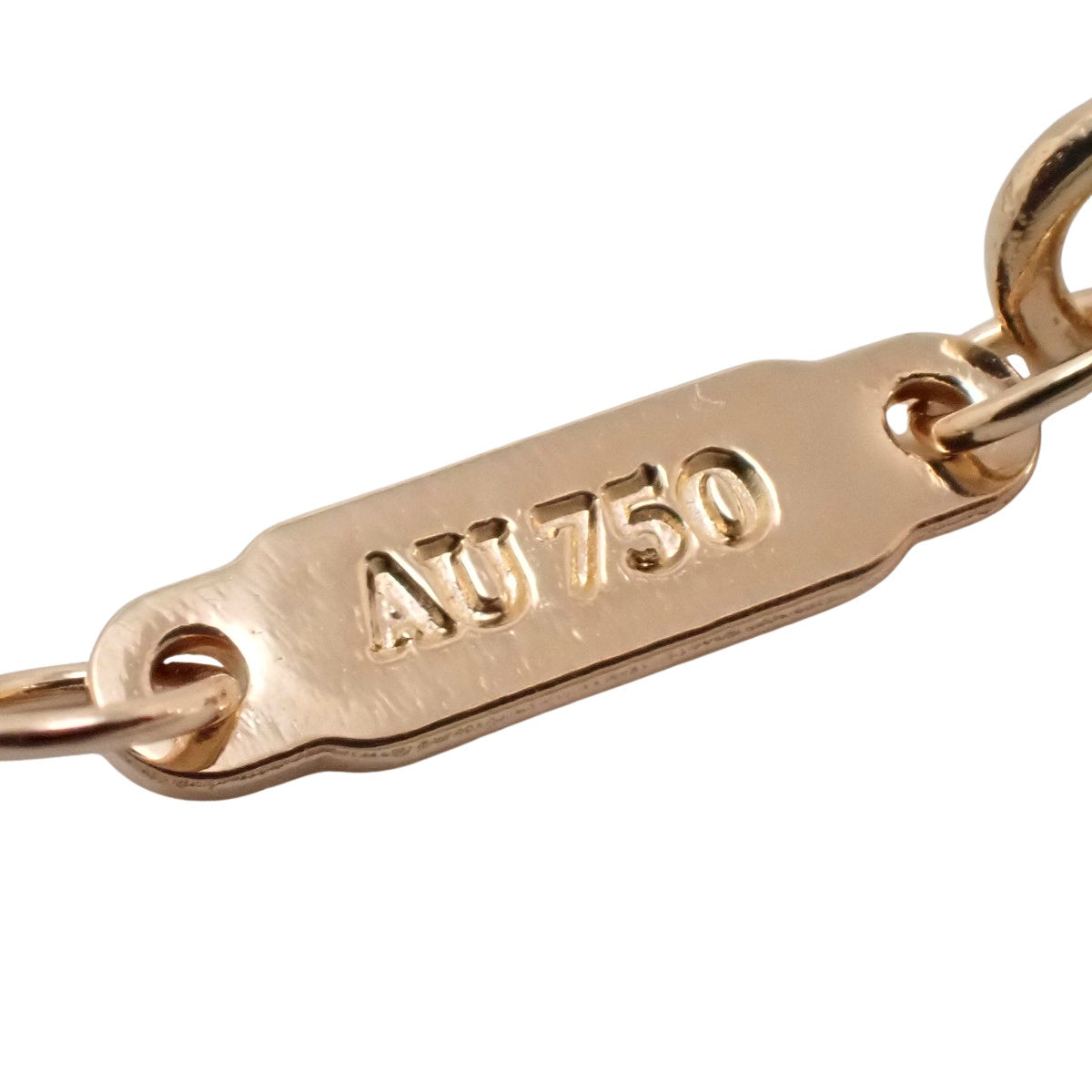 Tスマイル ペンダント スモール ピンクゴールド K18PG 2.9g