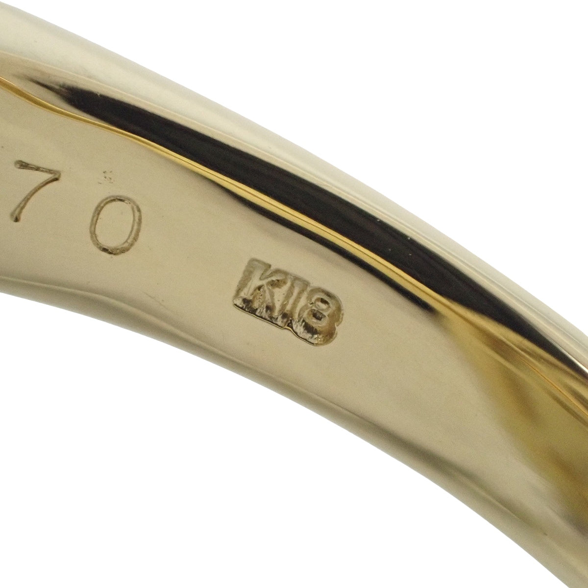 密镶钻石戒指 D2.70 K18YG 17(57)号 14.4g