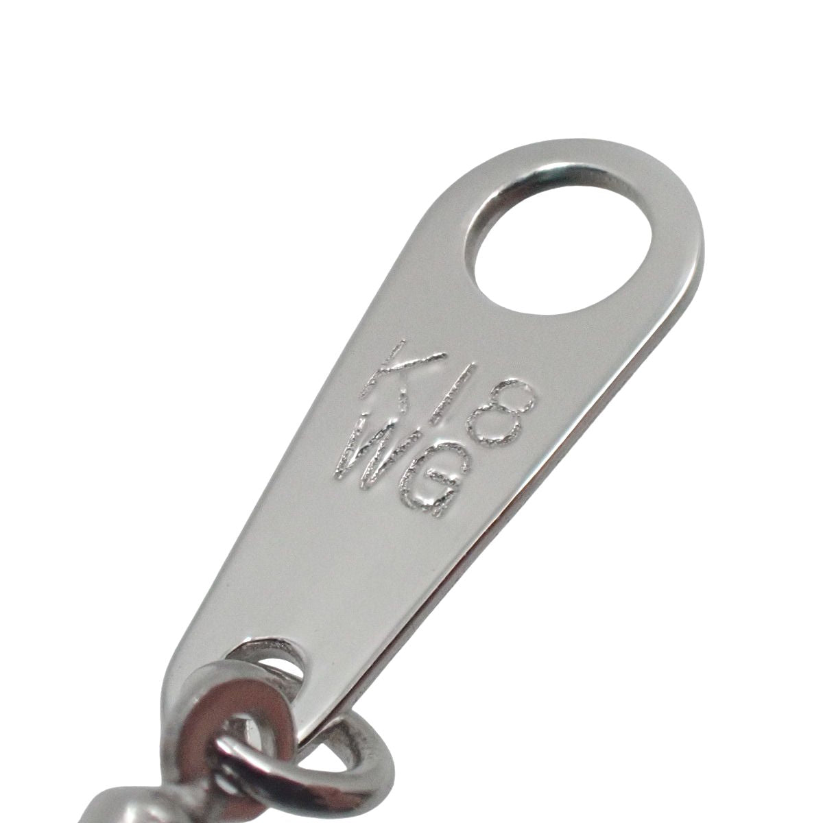 ハートモチーフ アクアマリン ダイヤモンド ネックレス AQ0.61/D2.84 K18WG 19.0g