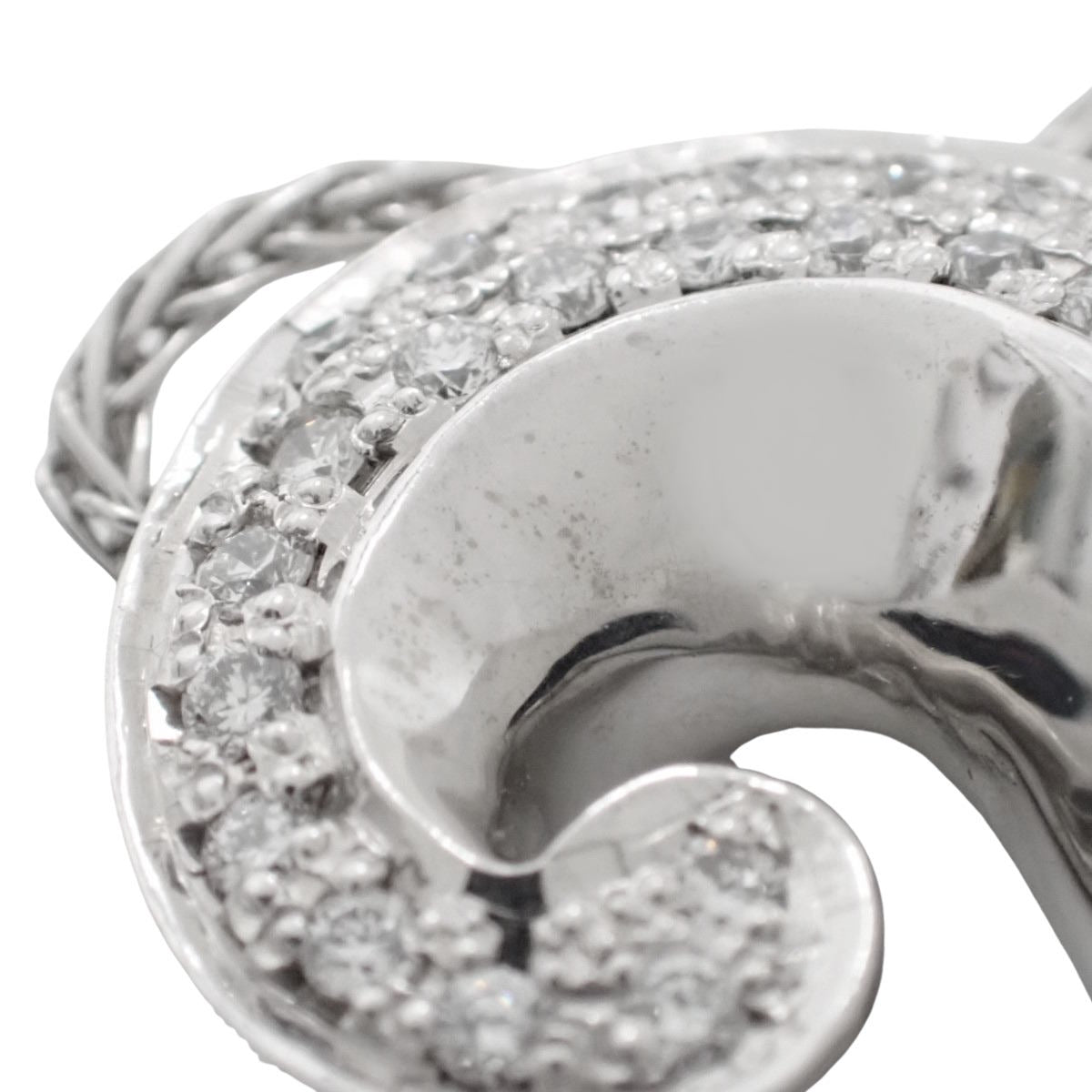 No.2 ダイヤモンドネックレス D0.65 ホワイトゴールド K18WG 17.8g